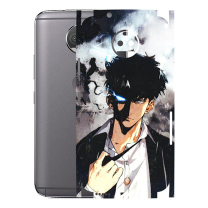Motorola Phone Skins (All Models) - Sung Jinwoo Manhwa Anime - 3D Embossed Finish (L-328) Motorola Moto G5S Plus