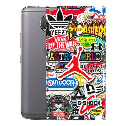 Motorola Phone Skins (All Models) - Multi Brands Sticker Graffiti - 3D Embossed Finish (L-37) Motorola Moto G5S Plus