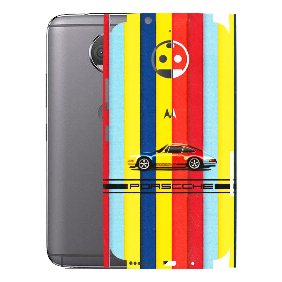 Motorola Phone Skins (All Models) - Multicolour Porche - 3D Embossed Finish (L-39) Motorola Moto G5S Plus