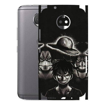 Motorola Phone Skins (All Models) - Black Luffy Hat - 3D Embossed Finish (L-57) Motorola Moto G5S Plus