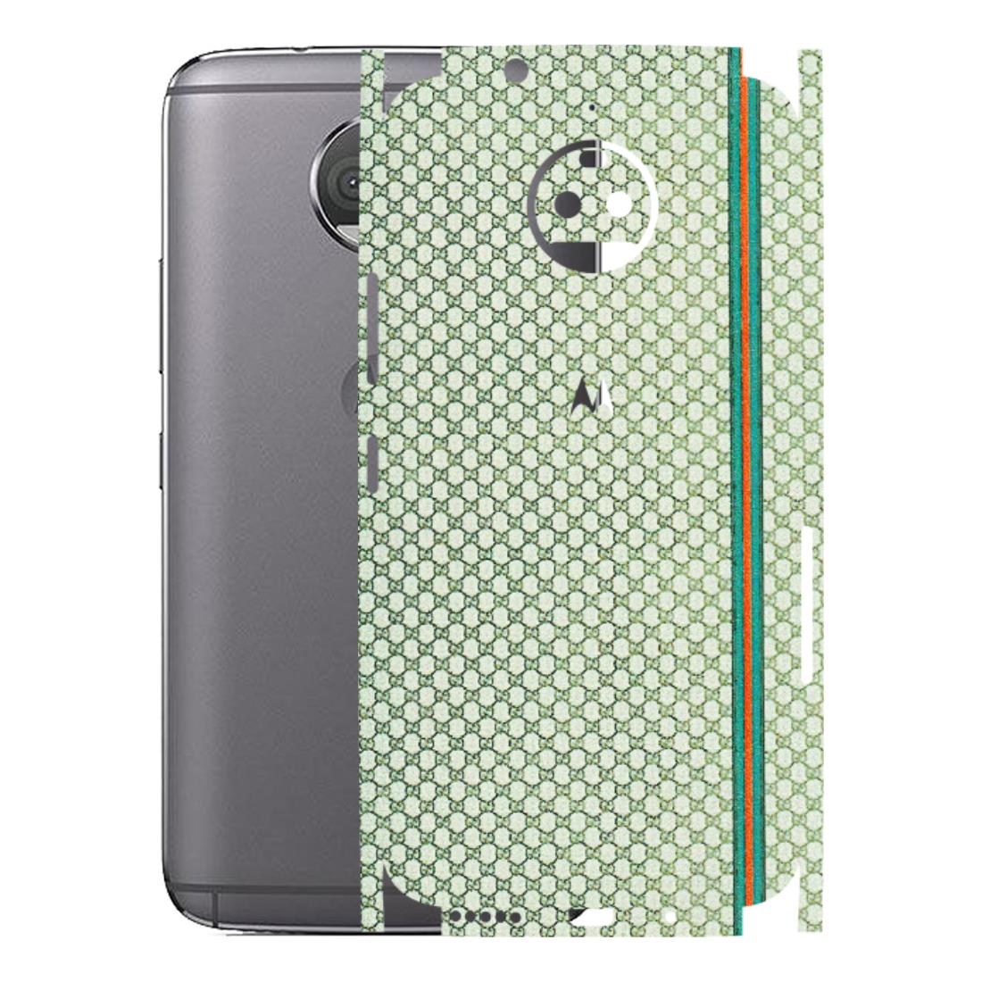 Motorola Phone Skins (All Models) - Gucci Fabric Pattern - 3D Embossed Finish (L-73) Motorola Moto G5S Plus