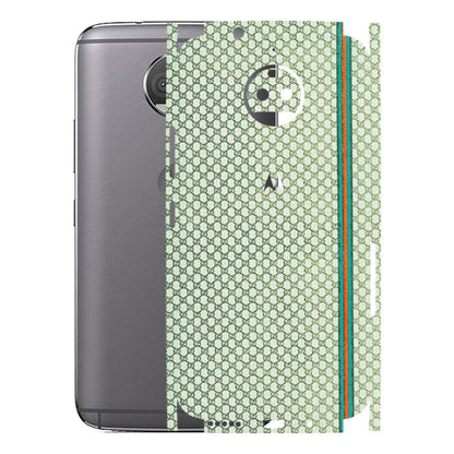 Motorola Phone Skins (All Models) - Gucci Fabric Pattern - 3D Embossed Finish (L-73) Motorola Moto G5S Plus