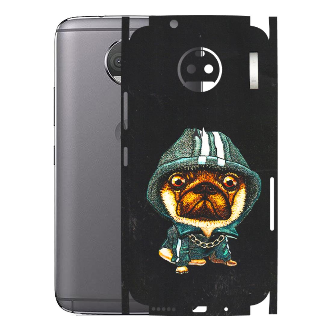 Motorola Phone Skins (All Models) - Puppy N Hoodie - 3D Embossed Finish (L-90) Motorola Moto G5S Plus