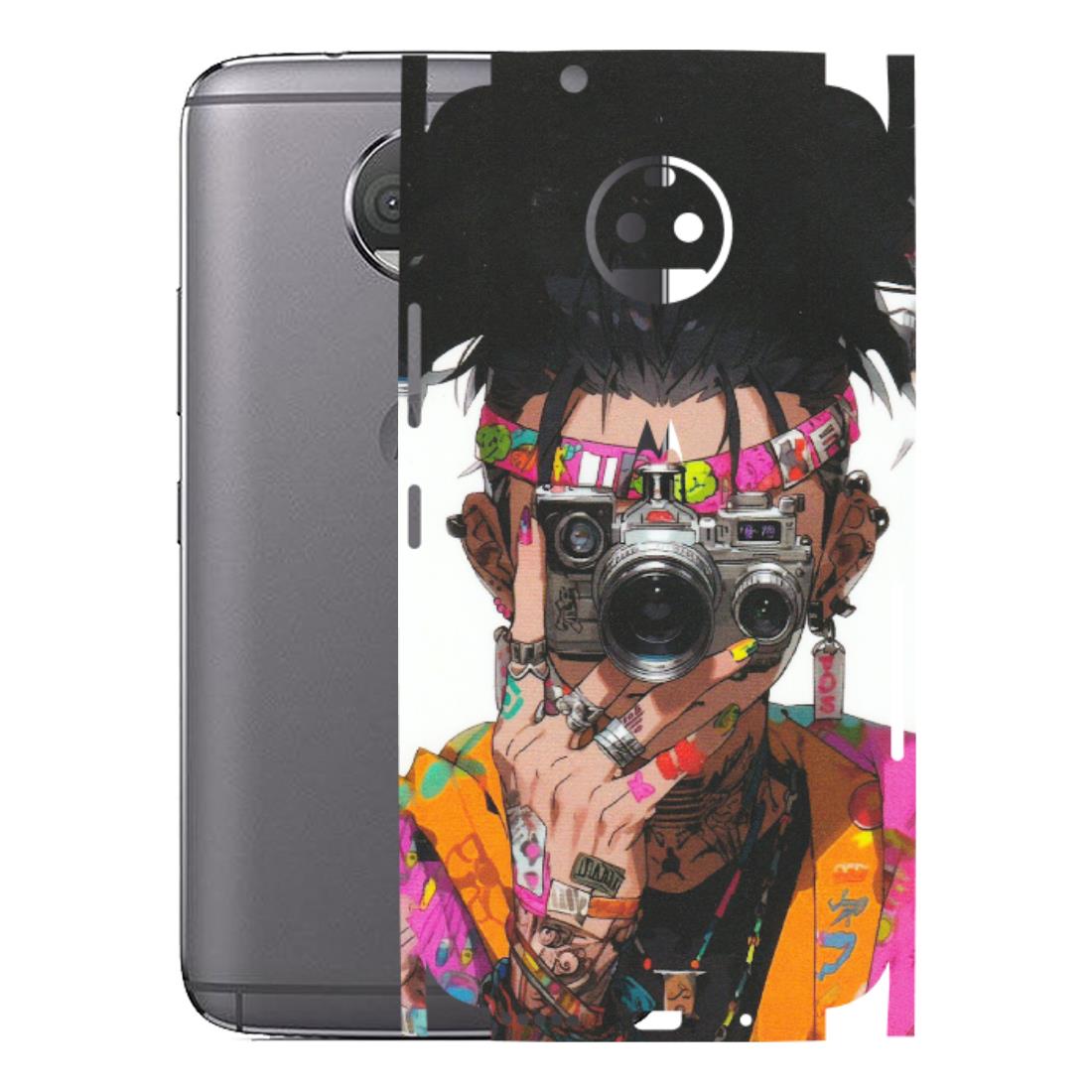 Motorola Phone Skins (All Models) - Camera Lover Girl - Matte Finish (M-09) Motorola Moto G5S Plus