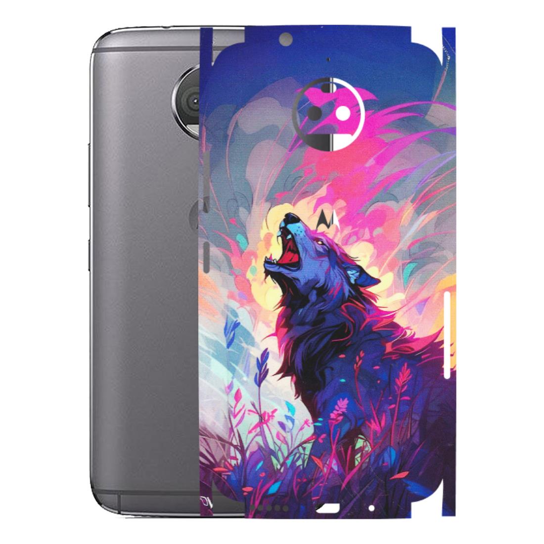 Motorola Phone Skins (All Models) - New Wild Wolf Abstract - Matte Finish (M-125) Motorola Moto G5S Plus