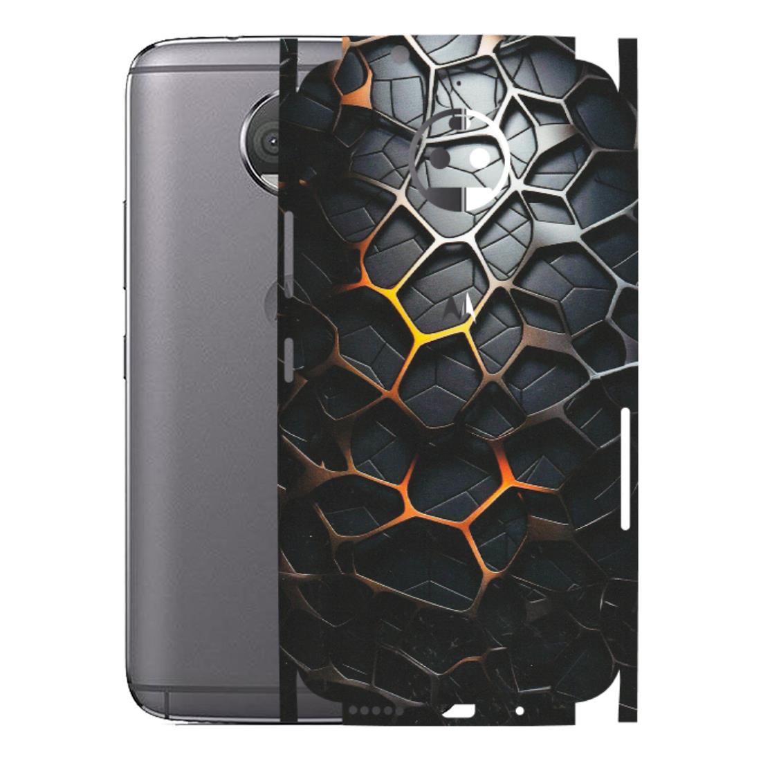 Motorola Phone Skins (All Models) - New Abstract Graphite Tiles - Matte Finish (M-130) Motorola Moto G5S Plus