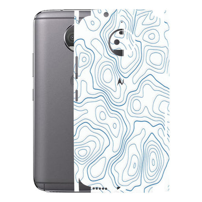 Motorola Phone Skins (All Models) - Blue And White Swirls - Matte Finish (M-139) Motorola Moto G5S Plus