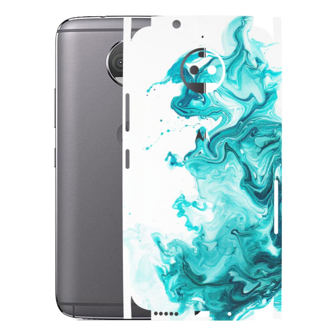 Motorola Phone Skins (All Models) - Sky Blue Abstract Colour - Matte Finish (M-146) Motorola Moto G5S Plus