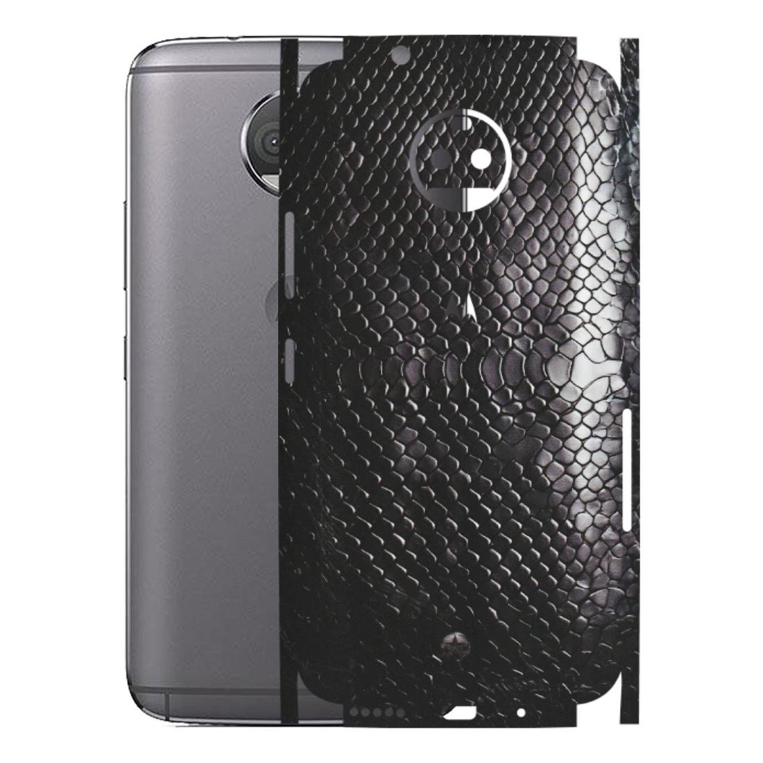 Motorola Phone Skins (All Models) - Black Snack Leather - Matte Finish (M-147) Motorola Moto G5S Plus