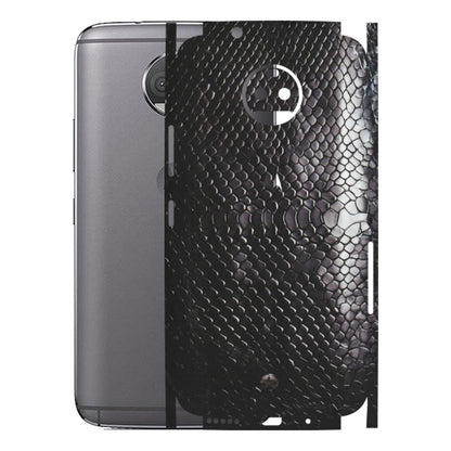 Motorola Phone Skins (All Models) - Black Snack Leather - Matte Finish (M-147) Motorola Moto G5S Plus