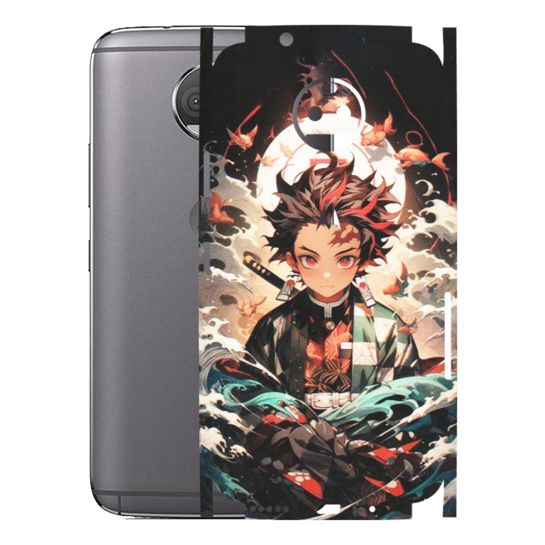 Motorola Phone Skins (All Models) - Tanjiro Demon Slayer Anime - Matte Finish (M-158) Motorola Moto G5S Plus