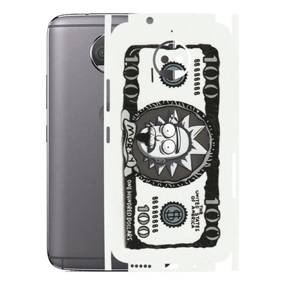 Motorola Phone Skins (All Models) - Rick And Morty Hundred Dollar Anime - Matte Finish (M-161) Motorola Moto G5S Plus
