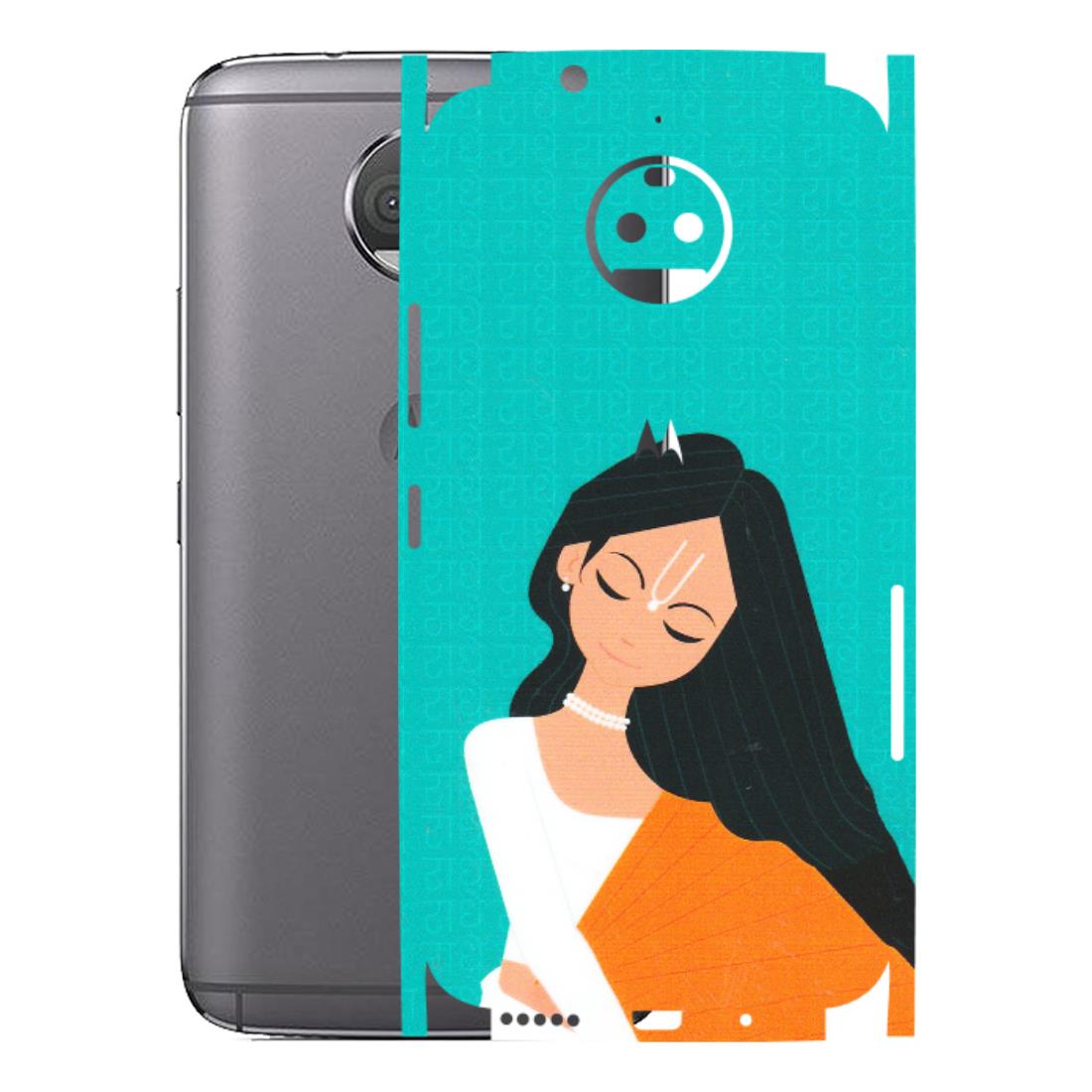 Motorola Phone Skins (All Models) - Radhe Radhe With Hindu Symbol - Matte Finish (M-164) Motorola Moto G5S Plus