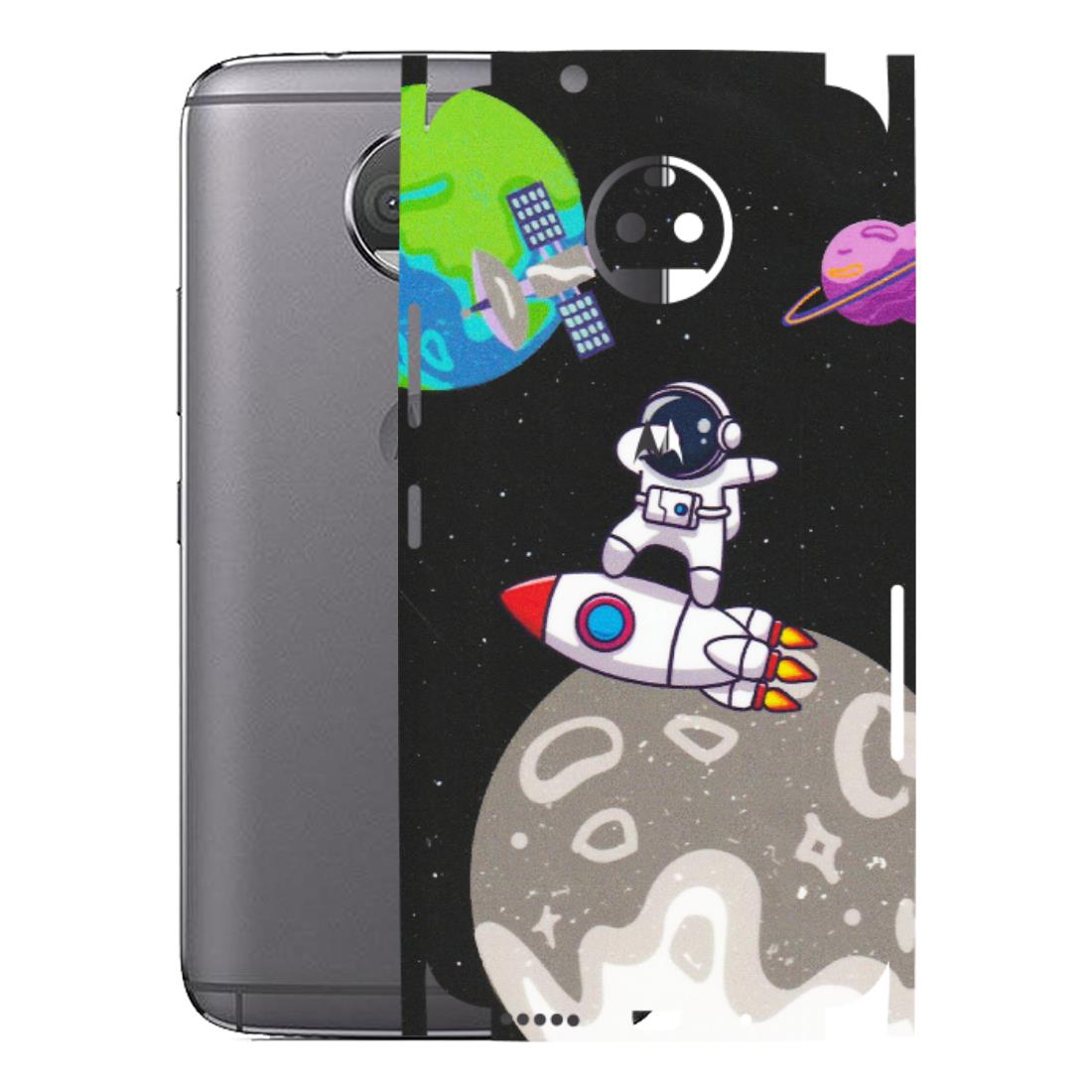 Motorola Phone Skins (All Models) - Astronaut Vibing Toon Running - Matte Finish (M-39) Motorola Moto G5S Plus