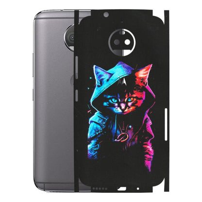 Motorola Phone Skins (All Models) - Cyberpunk Cat - Matte Finish (M-45) Motorola Moto G5S Plus