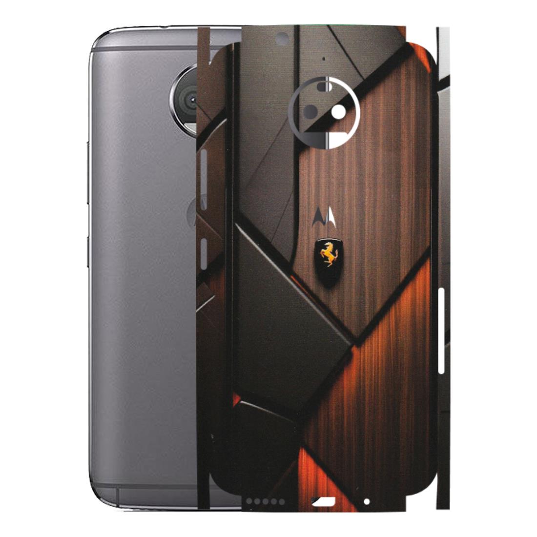 Motorola Phone Skins (All Models) - Lambo Beauty Wood Pattern Sober - Matte Finish (M-51) Motorola Moto G5S Plus