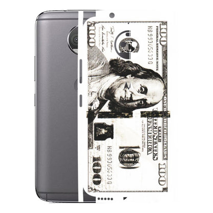 Motorola Phone Skins (All Models) - 100 Dollar Currency - Transparent Finish (T-01) Motorola Moto G5S Plus