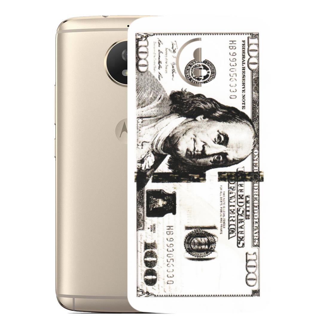 Motorola Phone Skins (All Models) - 100 Dollar Currency - Transparent Finish (T-01) Motorola Moto G5S