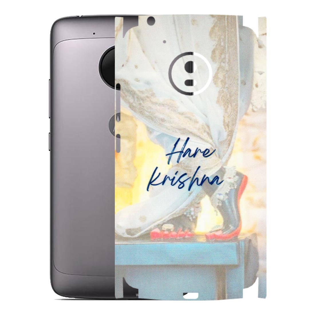 Motorola Phone Skins (All Models) - Hare Krishna - 3D Embossed Finish (L-03) Motorola Moto G5