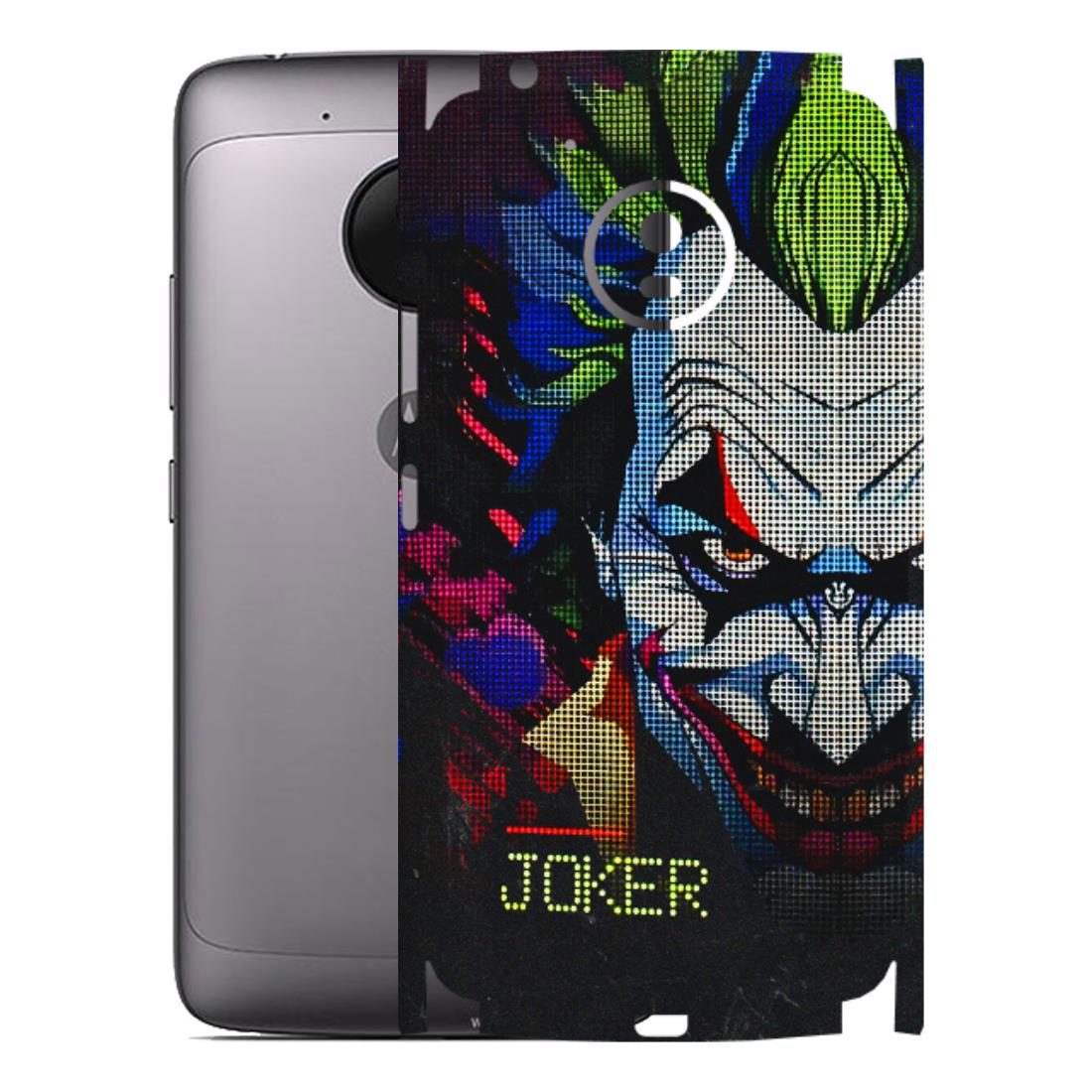 Motorola Phone Skins (All Models) - Joker Dot Matrix - 3D Embossed Finish (L-08) Motorola Moto G5