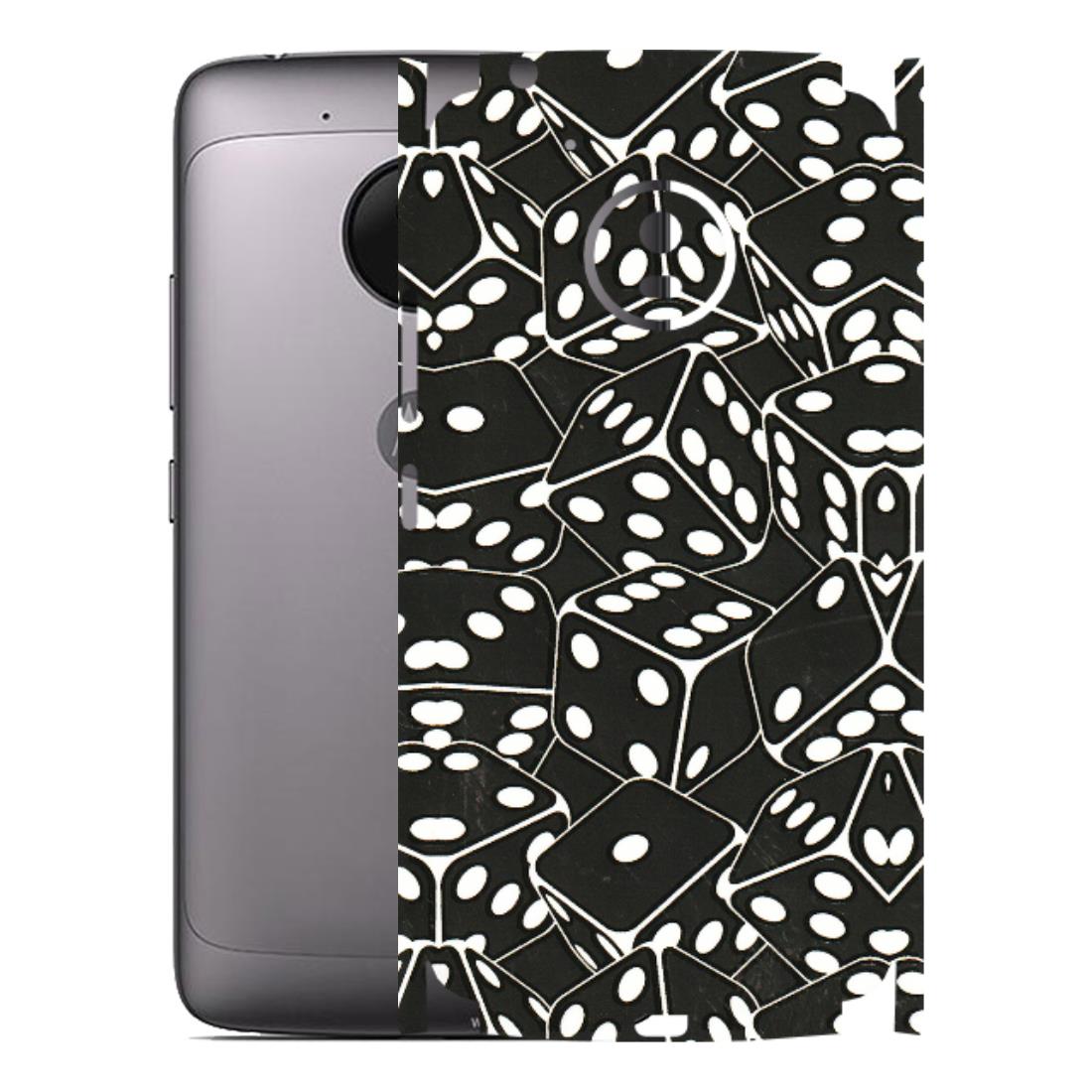 Motorola Phone Skins (All Models) - Big Black Dices - 3D Embossed Finish (L-106) Motorola Moto G5
