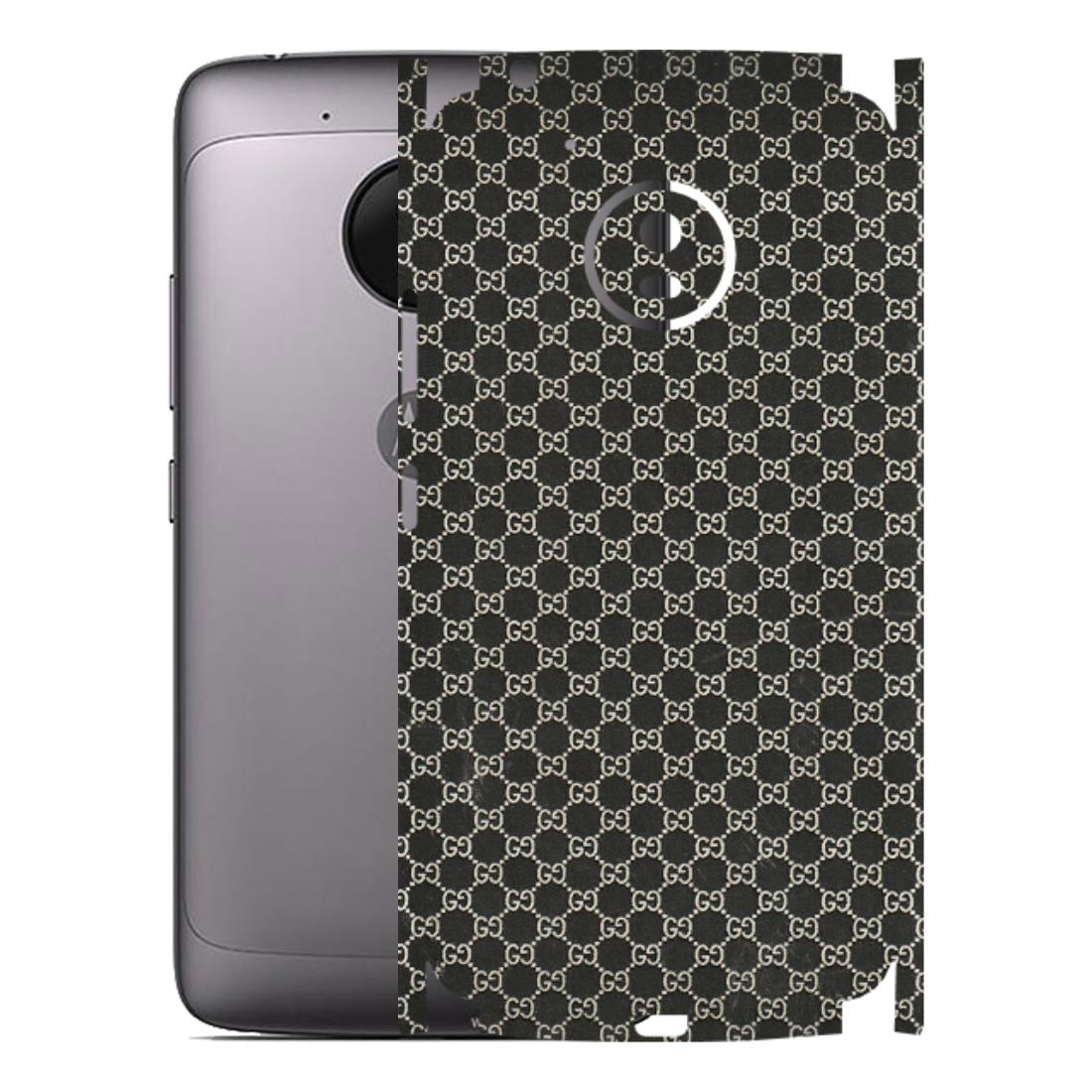 Motorola Phone Skins (All Models) - Black G Print - 3D Embossed Finish (L-109) Motorola Moto G5