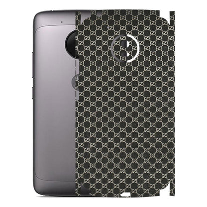 Motorola Phone Skins (All Models) - Black G Print - 3D Embossed Finish (L-109) Motorola Moto G5