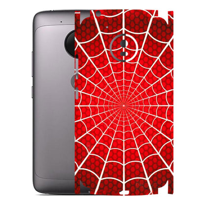 Motorola Phone Skins (All Models) - Classic Spidey Web - 3D Embossed Finish (L-115) Motorola Moto G5