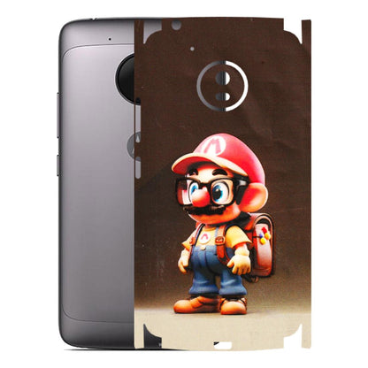 Motorola Phone Skins (All Models) - Little Mario - 3D Embossed Finish (L-119) Motorola Moto G5