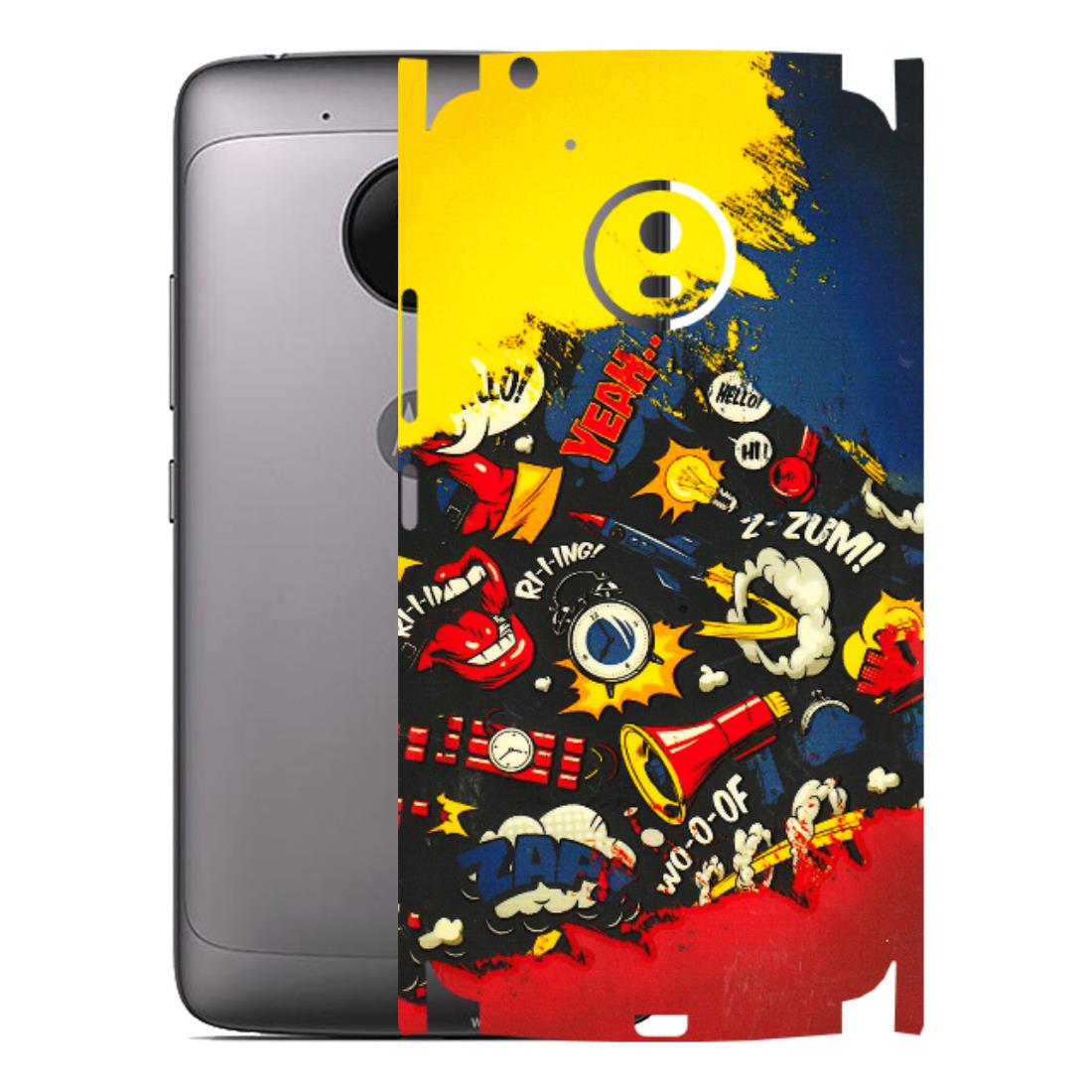 Motorola Phone Skins (All Models) - Pacific Doodle Art - 3D Embossed Finish (L-120) Motorola Moto G5