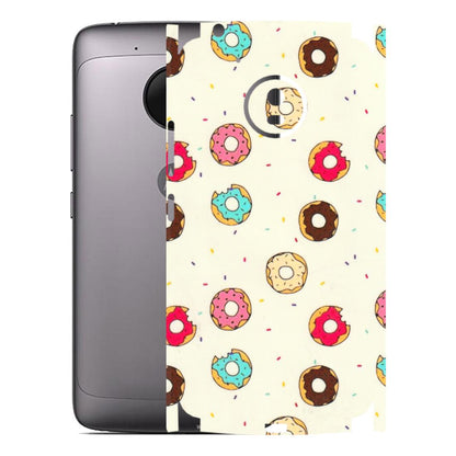 Motorola Phone Skins (All Models) - Mini Donuts Doodle Art - 3D Embossed Finish (L-122) Motorola Moto G5
