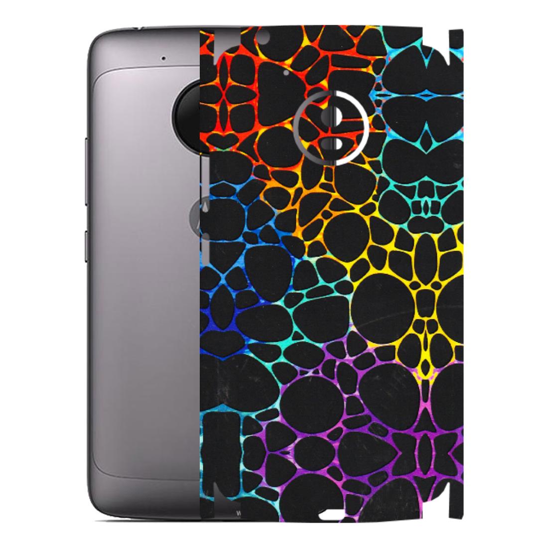 Motorola Phone Skins (All Models) - Abstract Art MultiColour - 3D Embossed Finish (L-133) Motorola Moto G5