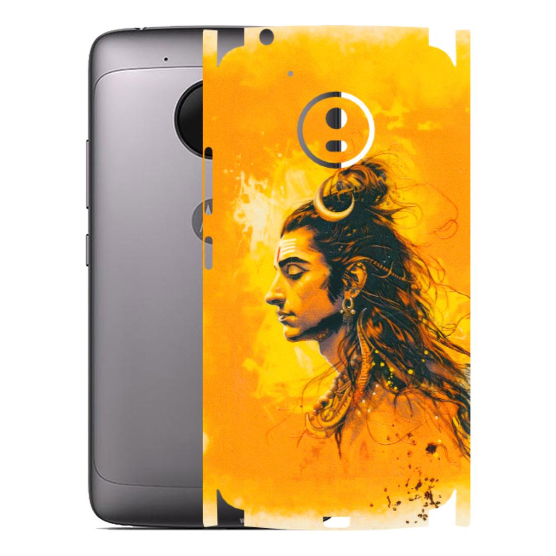 Motorola Phone Skins (All Models) - Shiv Shakti - 3D Embossed Finish (L-14) Motorola Moto G5