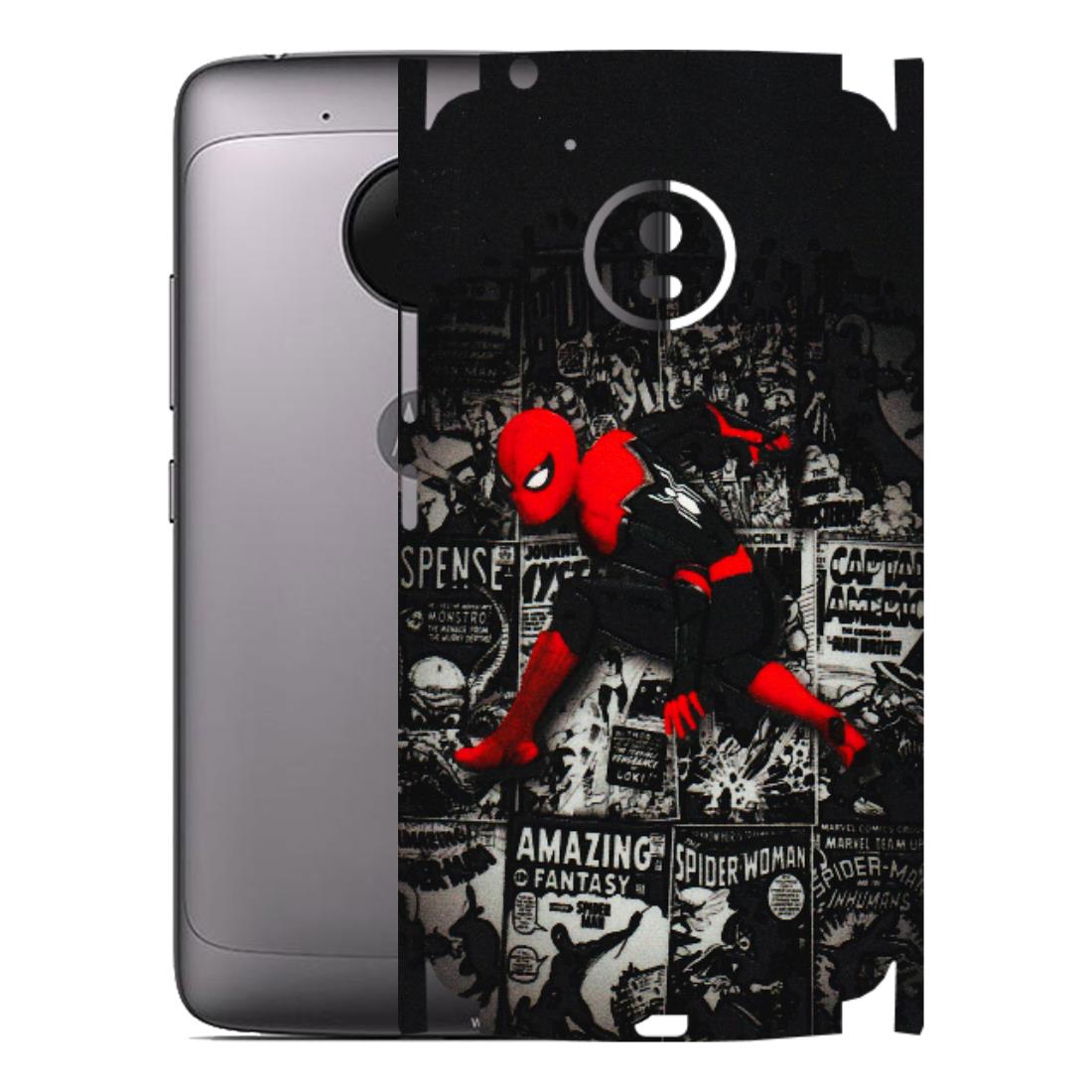 Motorola Phone Skins (All Models) - SpiderMan New - 3D Embossed Finish (L-162) Motorola Moto G5
