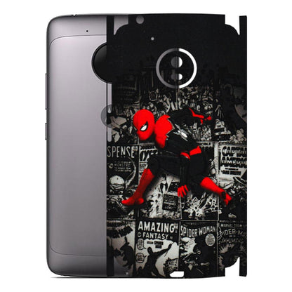 Motorola Phone Skins (All Models) - SpiderMan New - 3D Embossed Finish (L-162) Motorola Moto G5