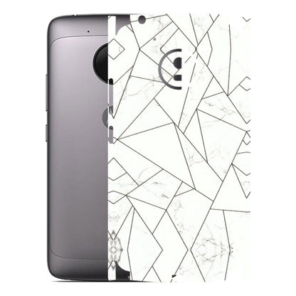 Motorola Phone Skins (All Models) - Luxury White Marble Effect - 3D Embossed Finish (L-168) Motorola Moto G5