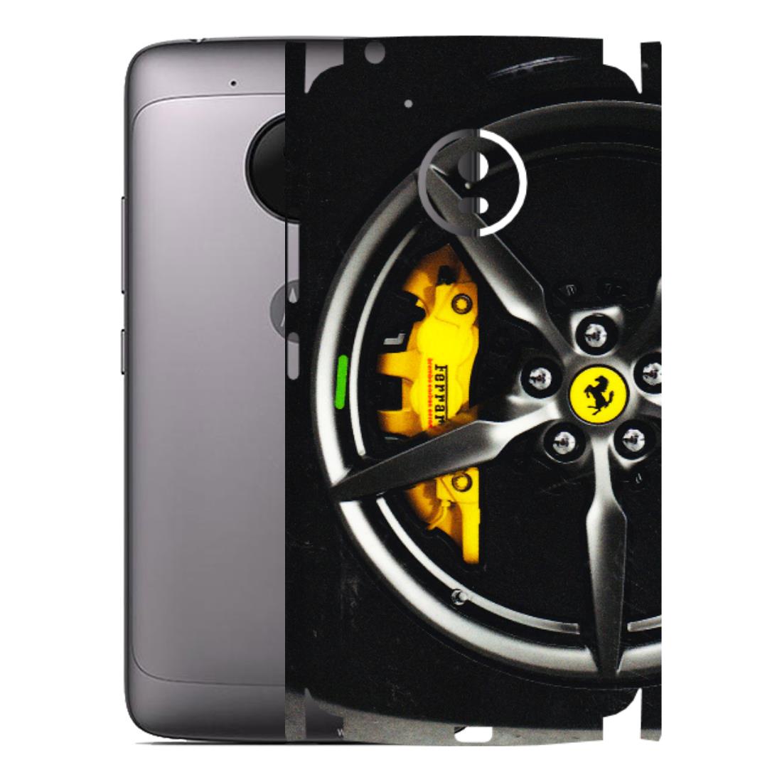 Motorola Phone Skins (All Models) - Ferrari Wheel Alloy - 3D Embossed Finish (L-173) Motorola Moto G5