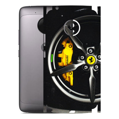 Motorola Phone Skins (All Models) - Ferrari Wheel Alloy - 3D Embossed Finish (L-173) Motorola Moto G5
