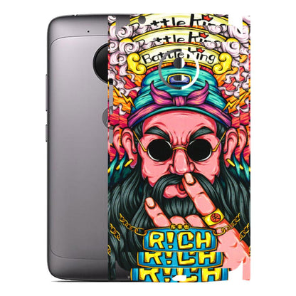 Motorola Phone Skins (All Models) - Battle King Dude Face - 3D Embossed Finish (L-178) Motorola Moto G5