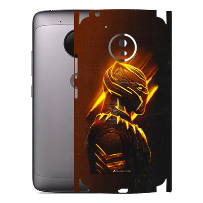 Motorola Phone Skins (All Models) - Gold Black Panther - 3D Embossed Finish (L-181) Motorola Moto G5