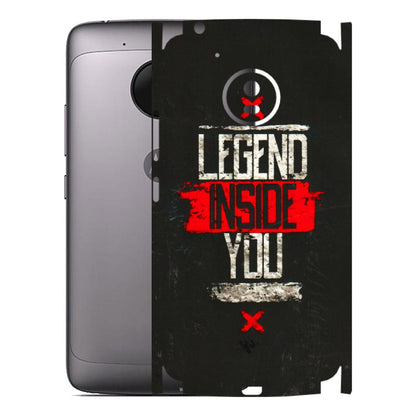 Motorola Phone Skins (All Models) - Legend Inside You - 3D Embossed Finish (L-186) Motorola Moto G5