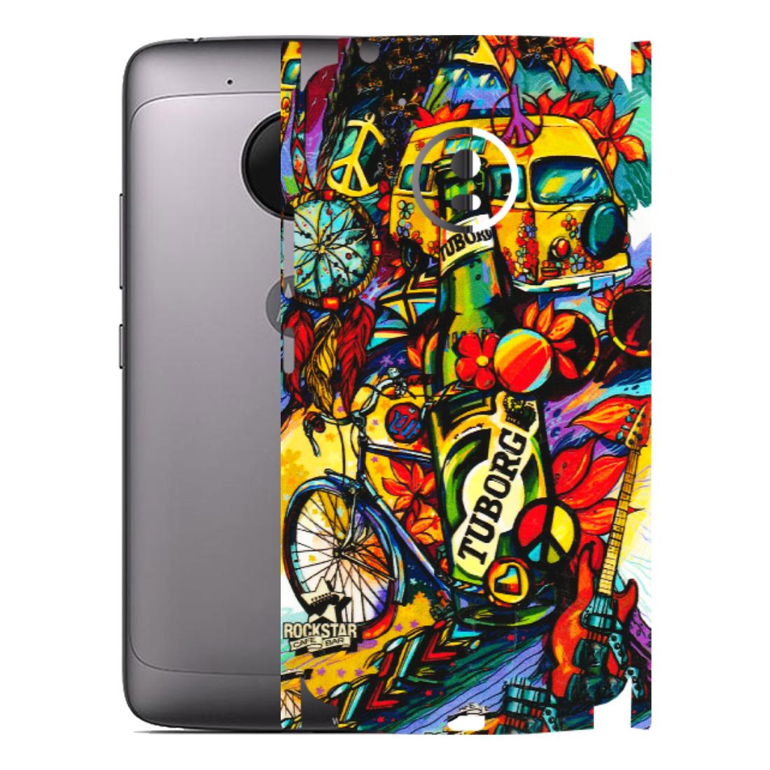 Motorola Phone Skins (All Models) - Cool Beer Bottle - 3D Embossed Finish (L-193) Motorola Moto G5