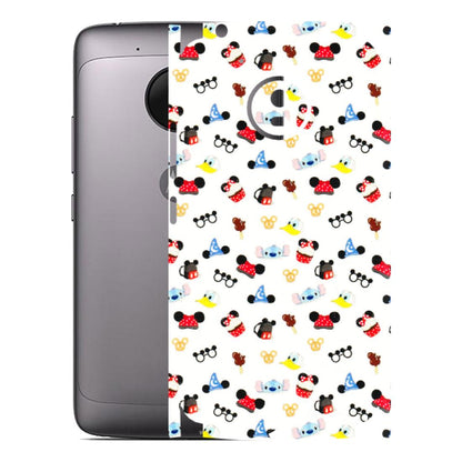 Motorola Phone Skins (All Models) - Minnie Mouse & Donald Doodles s - 3D Embossed Finish (L-194) Motorola Moto G5
