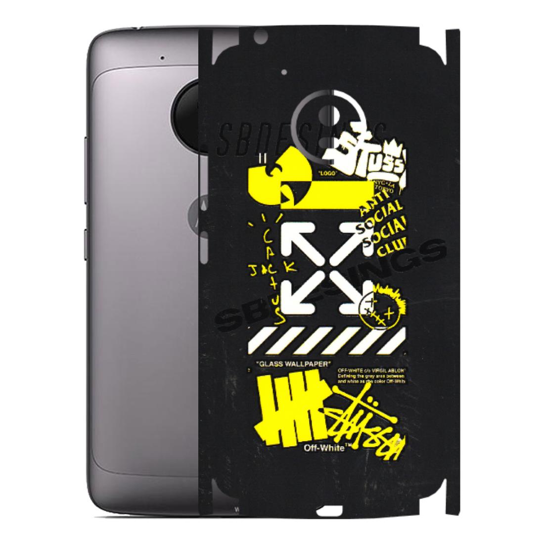 Motorola Phone Skins (All Models) - Anti Social Graffiti - 3D Embossed Finish (L-198) Motorola Moto G5