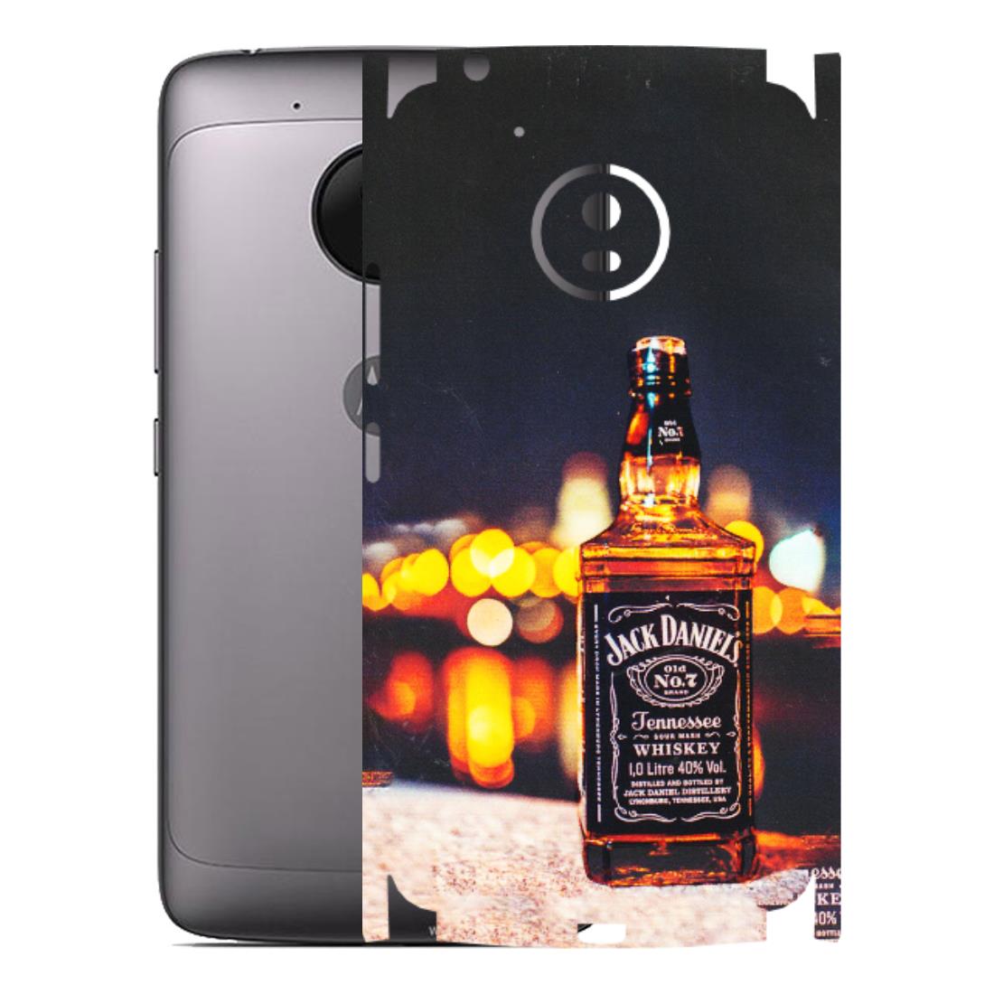Motorola Phone Skins (All Models) - JD Whiskey Bottle - 3D Embossed Finish (L-20) Motorola Moto G5