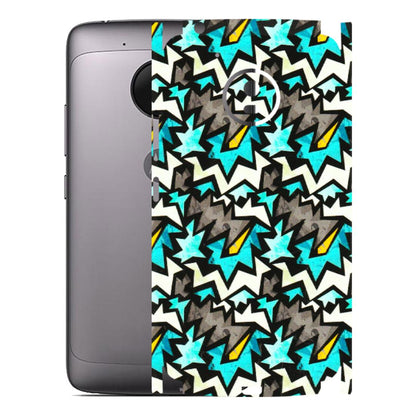 Motorola Phone Skins (All Models) - Funky Zig Zag - 3D Embossed Finish (L-223) Motorola Moto G5