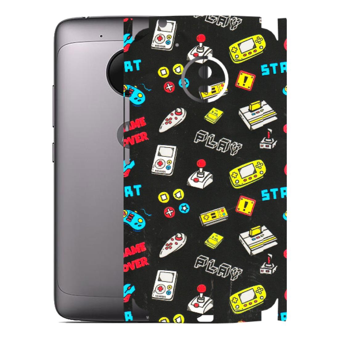 Motorola Phone Skins (All Models) - Gaming Doodles - 3D Embossed Finish (L-224) Motorola Moto G5