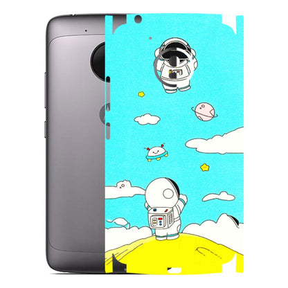 Motorola Phone Skins (All Models) - Blue Skies Astro Float - 3D Embossed Finish (L-230) Motorola Moto G5
