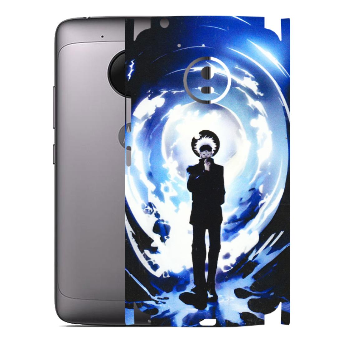 Motorola Phone Skins (All Models) - Satoru Gojo Dark Blue - 3D Embossed Finish (L-235) Motorola Moto G5