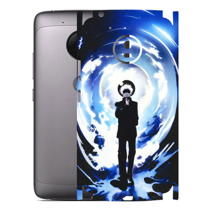 Motorola Phone Skins (All Models) - Satoru Gojo Dark Blue - 3D Embossed Finish (L-235) Motorola Moto G5